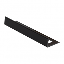 10mm - ESP100.16 Plastic Straight Edge Tile Trim Black